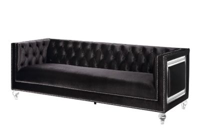 Heibero Sofa 56995 Black By Acme Furniture