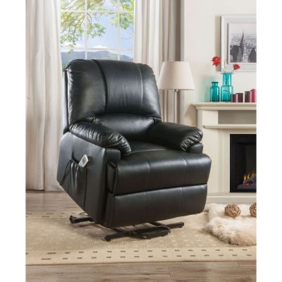 Ixora Recliner 59285 Black By Acme Furniture