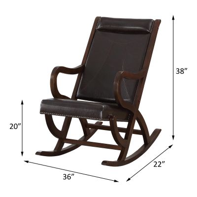 Triton Rocking Chair 59535 Espresso By Acme Furniture