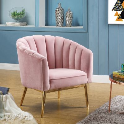 Colla Accent Chair 59814 Pink By Acme Furniture