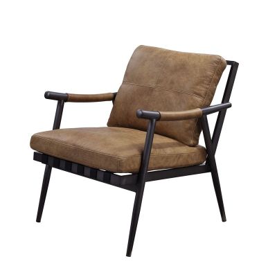 Anzan Accent Chair 59949 Chestnut By Acme Furniture