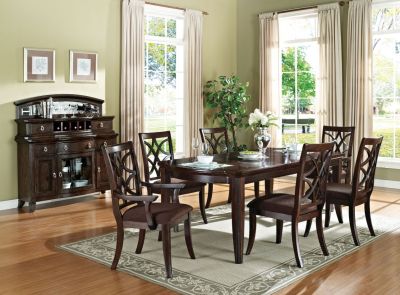 ACME Keenan Dining Table Dark Walnut Finish