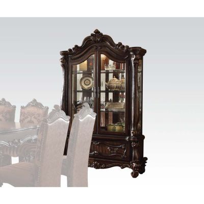 Versailles Curio Cabinet 61158 Cherry By Acme Furniture