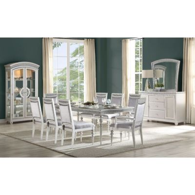 Maverick Dining Table 61800 Platinum By Acme Furniture