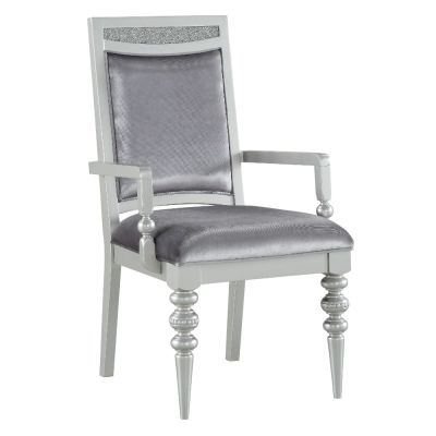 Maverick Arm Chair 61803 Platinum By Acme Furniture