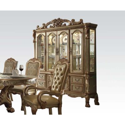 Dresden Hutch & Buffet 63155 Gold By Acme Furniture