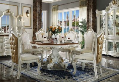 Picardy Dining Table 63470 Pearl By Acme Furniture