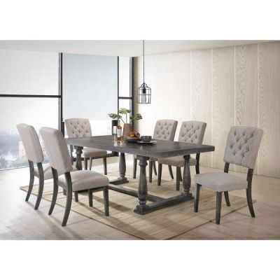 Bernard Dining Table 66190 Gray By Acme Furniture