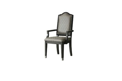 House Beatrice Arm Chair 68813 Gray By Acme Furniture