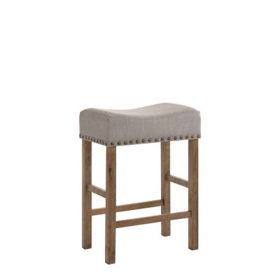 Martha II Counter Height Stool 70833 Linen By Acme Furniture