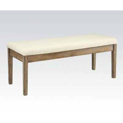 Claudia Accent Bench 71718 Beige By Acme Furniture