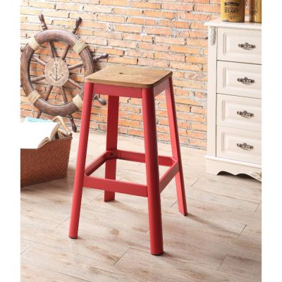 Jacotte Bar Stool 72334 Red By Acme Furniture