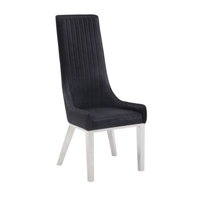 Gianna Side Chair 72474 Black By Acme Furniture