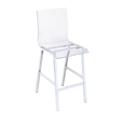 Nadie Counter Height Chair 72592 Chrome By Acme Furniture