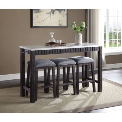 Necalli Counter Height Dining Set 72930 Espresso By Acme Furniture