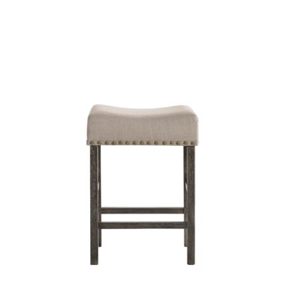 Martha II Counter Height Stool 73833 Linen By Acme Furniture