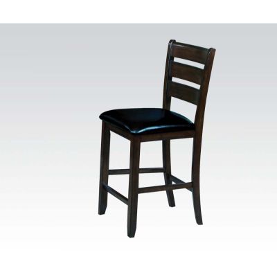 Urbana Counter Height Chair 74633 Black By Acme Furniture