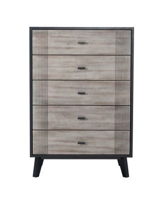 Nova Domus Panther Contemporary Grey & Black Chest