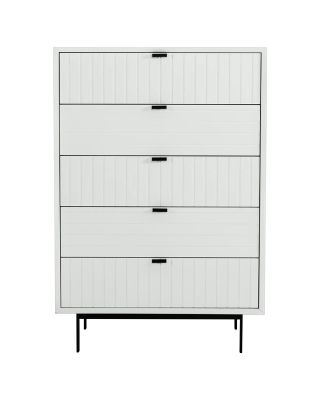 Nova Domus Valencia Contemporary White Chest