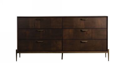 Modrest Shane - Modern Acacia & Brass Dresser