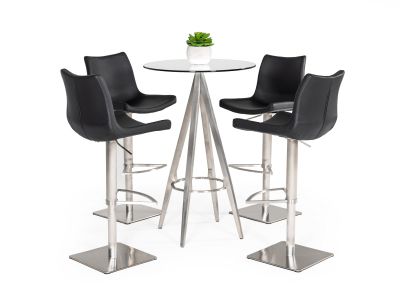 Modrest Dallas - Modern Black Bar Table 