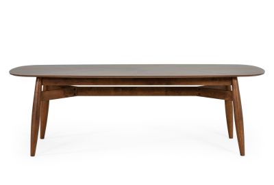 Modrest Ackley - Modern Walnut Rectangular Dining Table