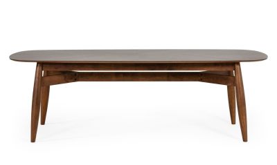 Modrest Ackley - Modern Walnut Rectangular Dining Table