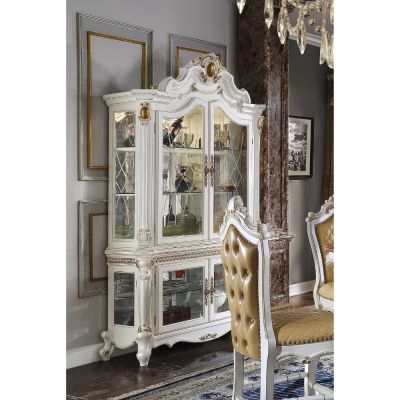 Picardy Curio Cabinet 78213 Pearl By Acme Furniture