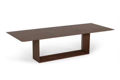 Modrest Channa - Modern Walnut Dining Table