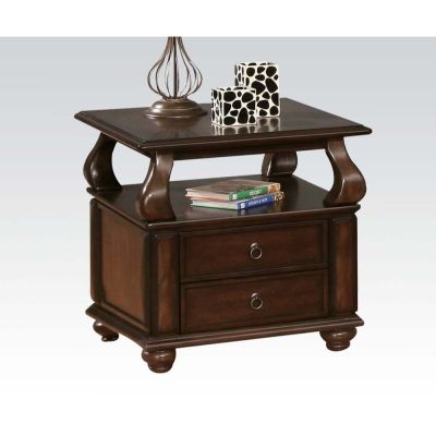 Amado Coffee & End Table 80012 Walnut By Acme Furniture