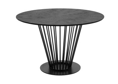 Modrest Conroy - Modern Black Round Dining Table