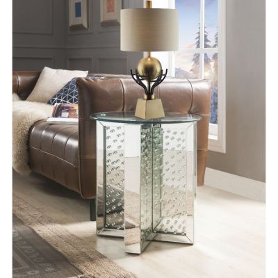 Nysa Coffee & End Table 80217 Mirrored By Acme Furniture