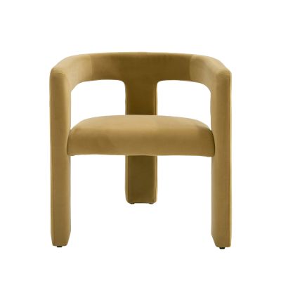 Modrest Cherish - Modern Tan Fabric Dining Chair