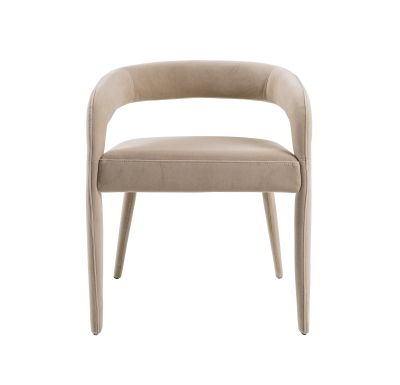 Modrest Mundra - Modern Beige Fabric Dining Chair