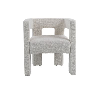 Modrest Drea - Modern White Fabric Dining Chair