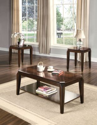 Docila Coffee & End Table 80655 Walnut By Acme Furniture