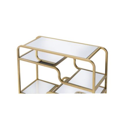 Astrid Sofa Table 81093 Gold By Acme Furniture