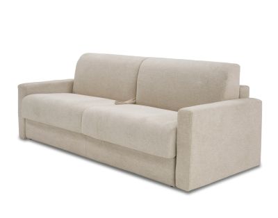 Lamod Italia Revers - Italian Modern Sand Fabric Queen Sofa Bed