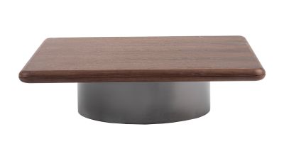 Modrest Valley - Modern Walnut + Titanium Coffee Table