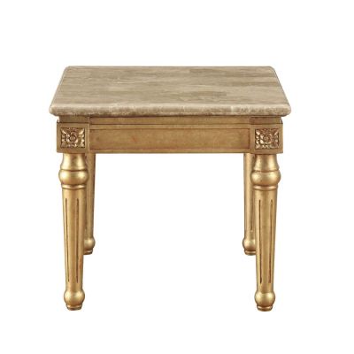 Daesha Coffee & End Table 81717 Gold By Acme Furniture