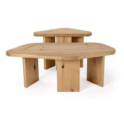 Modrest Jack - Modern Natural Wood Coffee Table Set