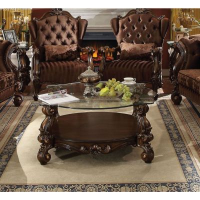 Versailles Coffee & End Table 82080 Cherry By Acme Furniture