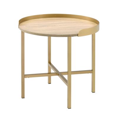 Mithea Coffee & End Table 82337 Oak By Acme Furniture