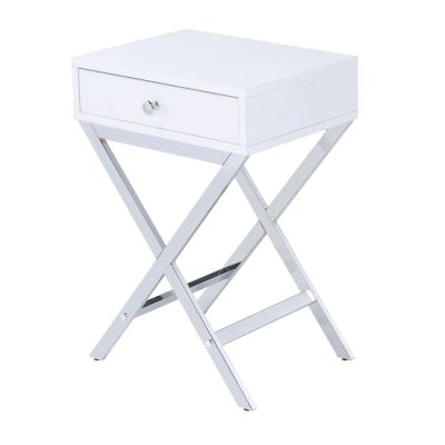 Coleen Accent Table 82696 White By Acme Furniture