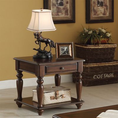 ACME Farrel End Table Walnut Finish