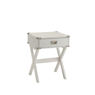 Babs Accent Table 82824 White By Acme Furniture