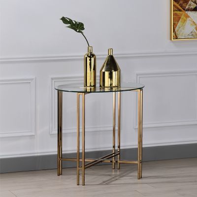 Veises Coffee & End Table 82997 Champagne By Acme Furniture