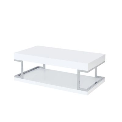 Aspers Coffee & End Table 83125 White By Acme Furniture