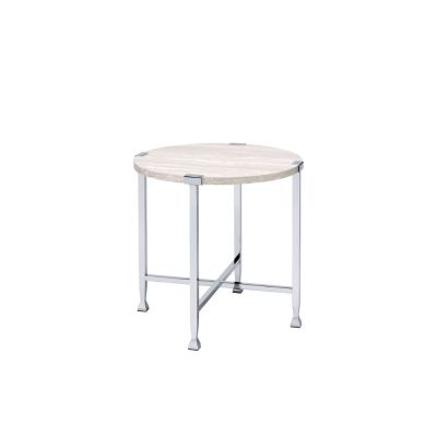 Brecon Coffee & End Table 83212 White By Acme Furniture