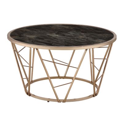 Cicatrix Coffee & End Table 83300 Champagne By Acme Furniture